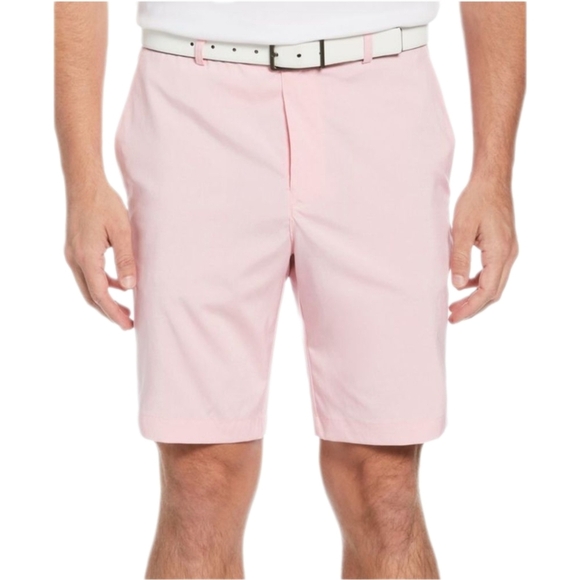 PGA Tour Mens Flat Front Heathered Golf Shorts Pink Size 40 - Picture 1 of 3